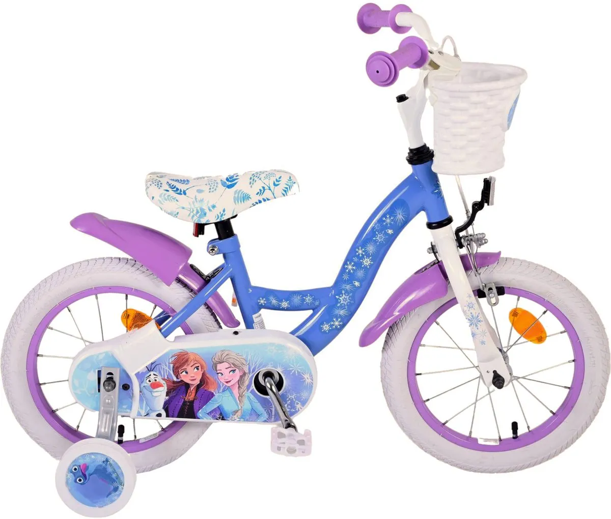 Disney Frozen 2 Kinderfiets - Meisjes - 14 inch - Blauw/Paars speelgoed