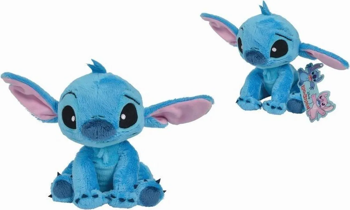Disney - Lilo & Stitch - Stitch - 17 cm - Pluche - Blauw - Alle leeftijden - Knuffel speelgoed