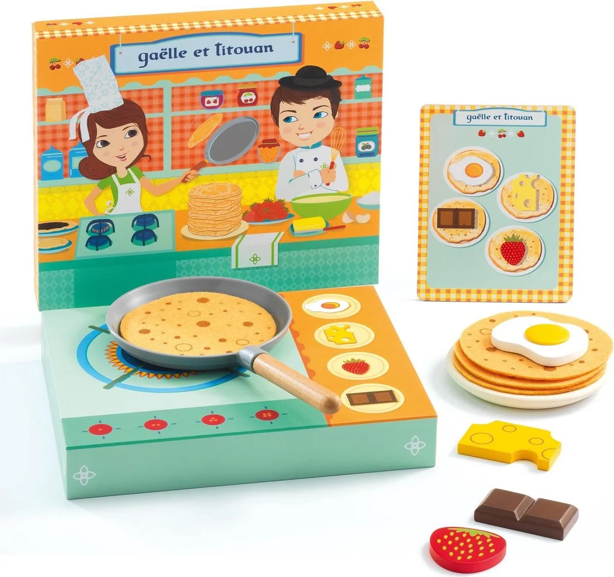 Djeco DJ06530 Pannenkoeken kraampje | Speelgoed Eten speelgoed