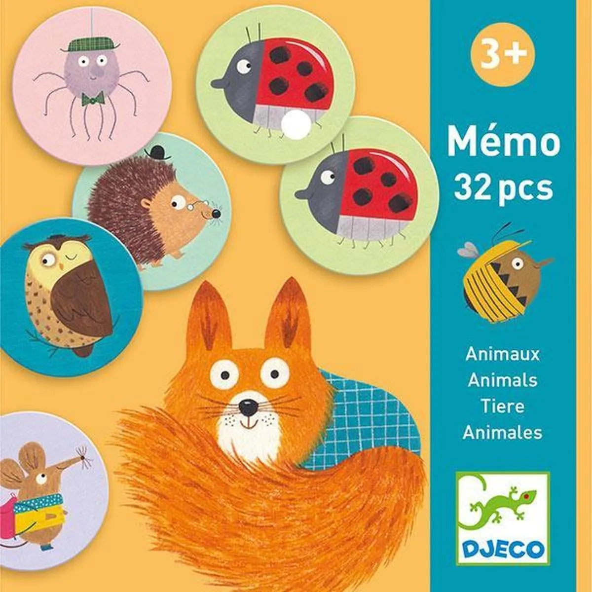 Djeco memory dieren +3jr speelgoed