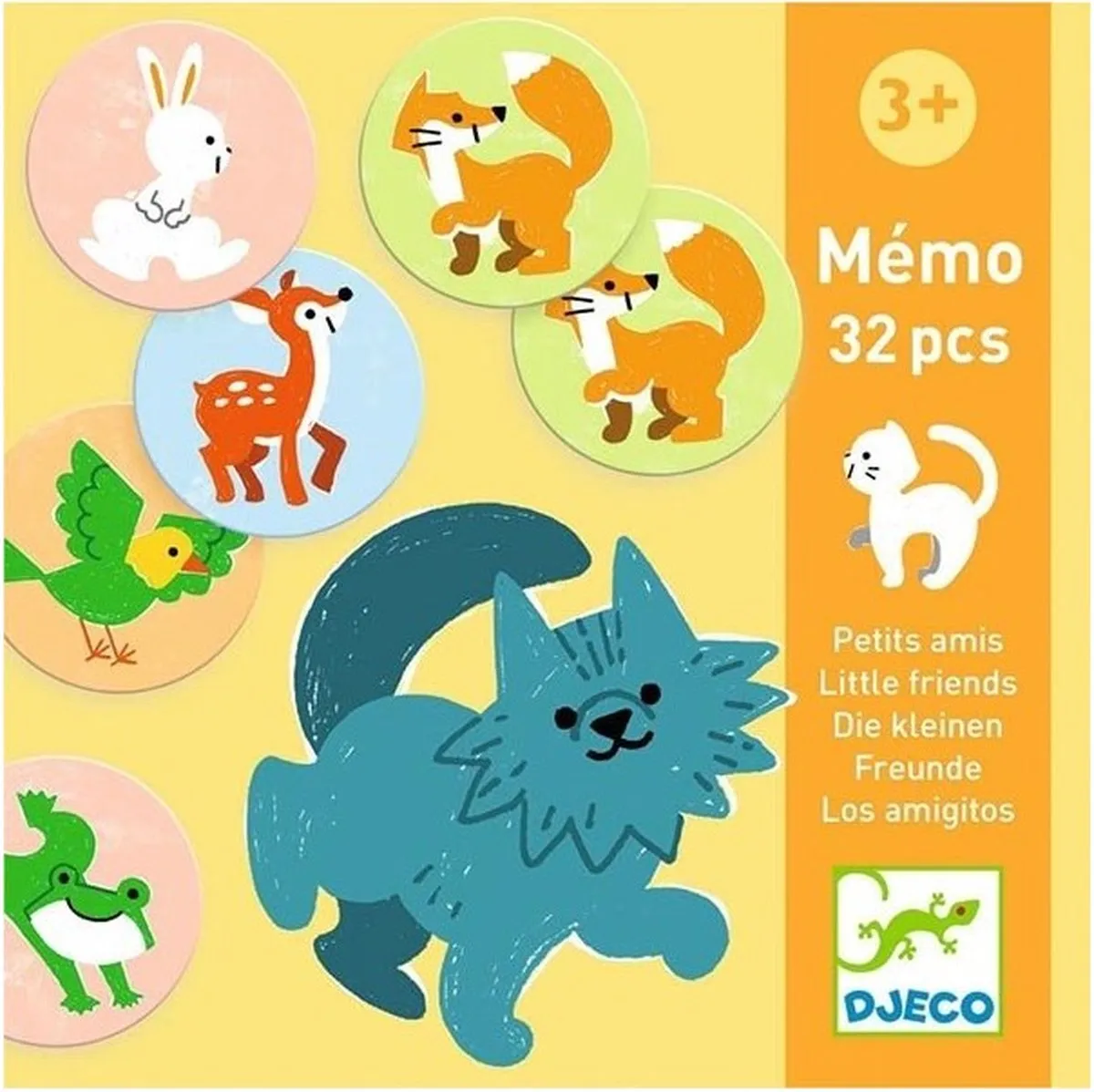 Djeco Memory spel Kleine Dierenvrienden - 32-delig speelgoed