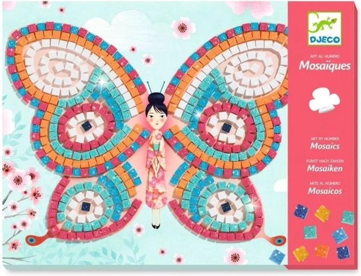 Djeco - Mozaïek Vlinders - kunst- & knutselset voor kinderen speelgoed