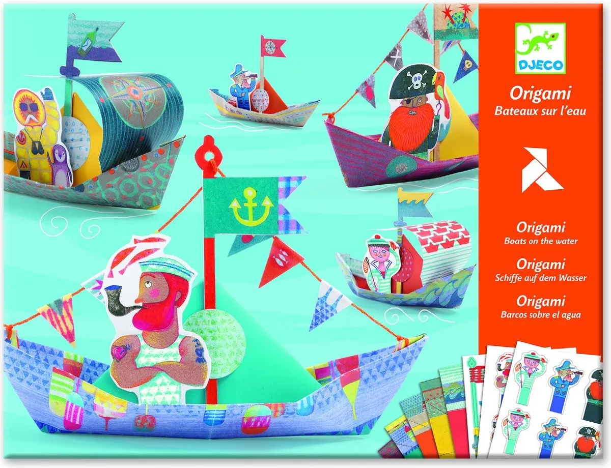 Djeco origami Floating boats speelgoed