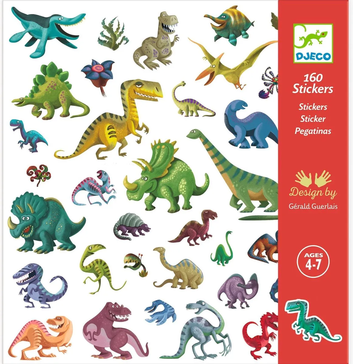 Djeco Set 160 Stickers | Dino's