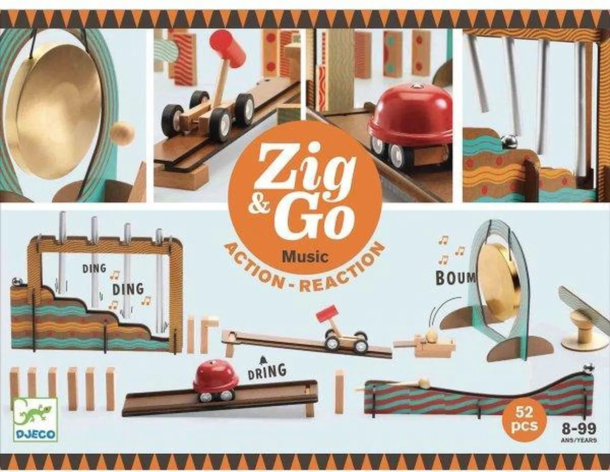 Djeco Zig & Go 52 Stuks Muziek speelgoed