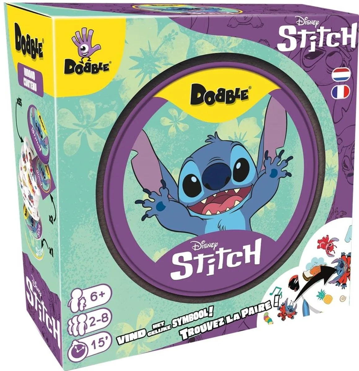 Dobble Stitch - Nederlandstalig Kaartspel voor 2 tot 8 spelers speelgoed