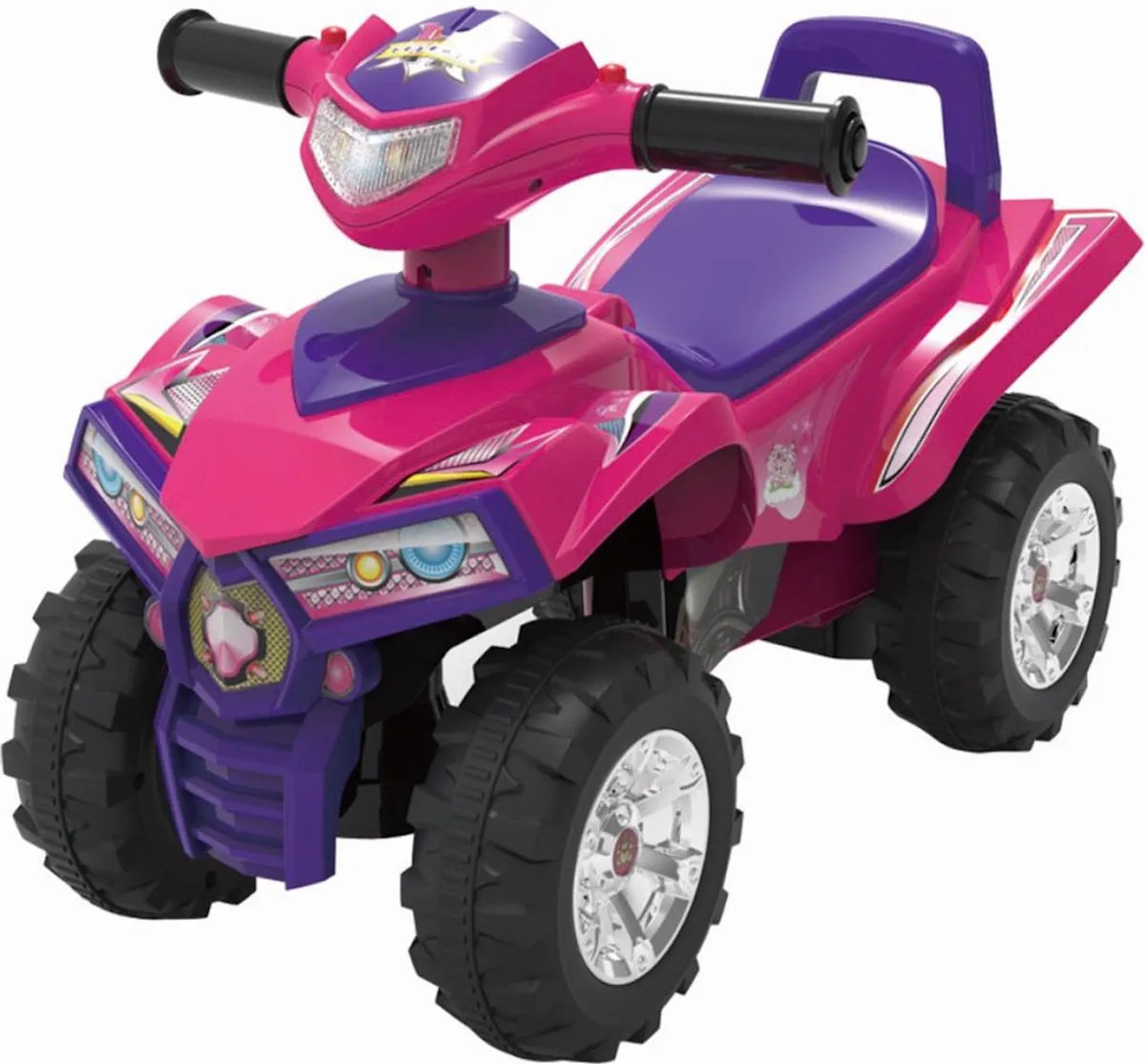 Eco Toys Quad Loopauto - Roze - Met licht, geluid en muziek speelgoed