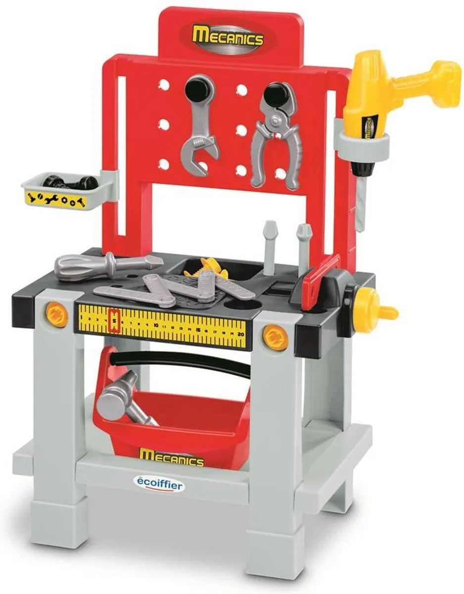 Ecoiffier Mecanics Werkbank 16-delig speelgoed