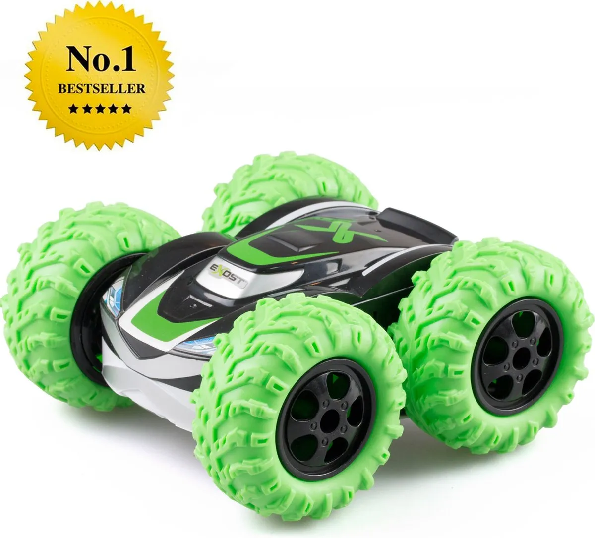 Exost RC 360 Cross II Stuntauto groen 1:18 - RC Auto - Bestuurbare Auto speelgoed
