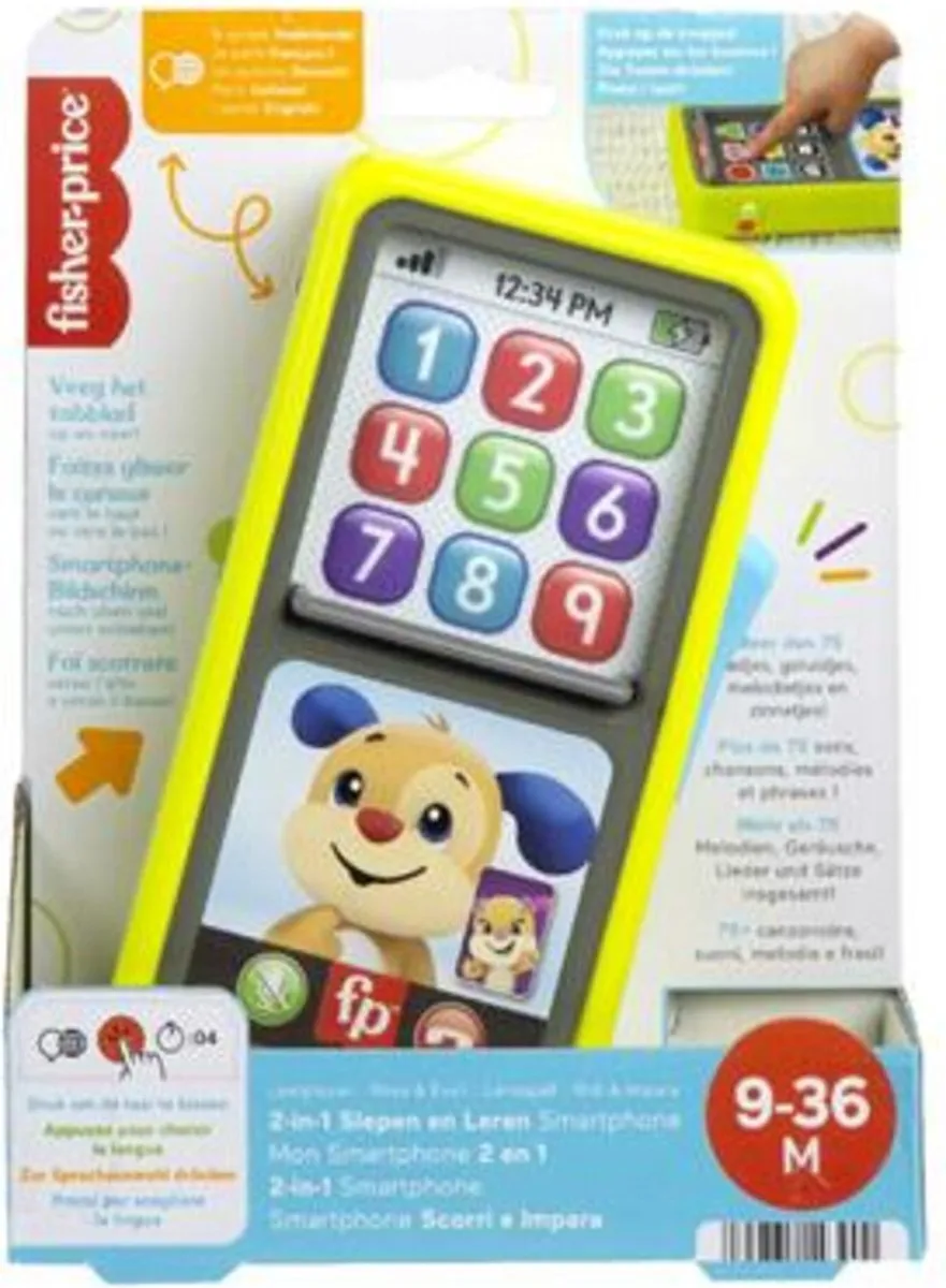 Fisher-Price Leerplezier 2-in-1 Smartphone - Baby speelgoed Telefoon speelgoed
