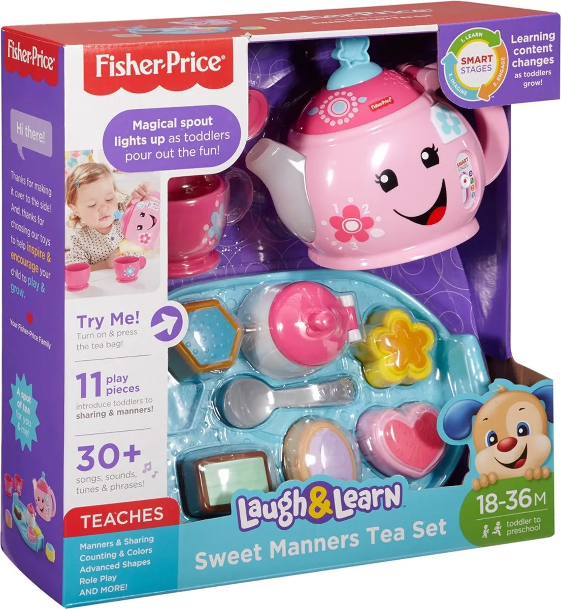 Fisher-Price Leerplezier Goede Manieren Theeservies - Speelgoedservies speelgoed