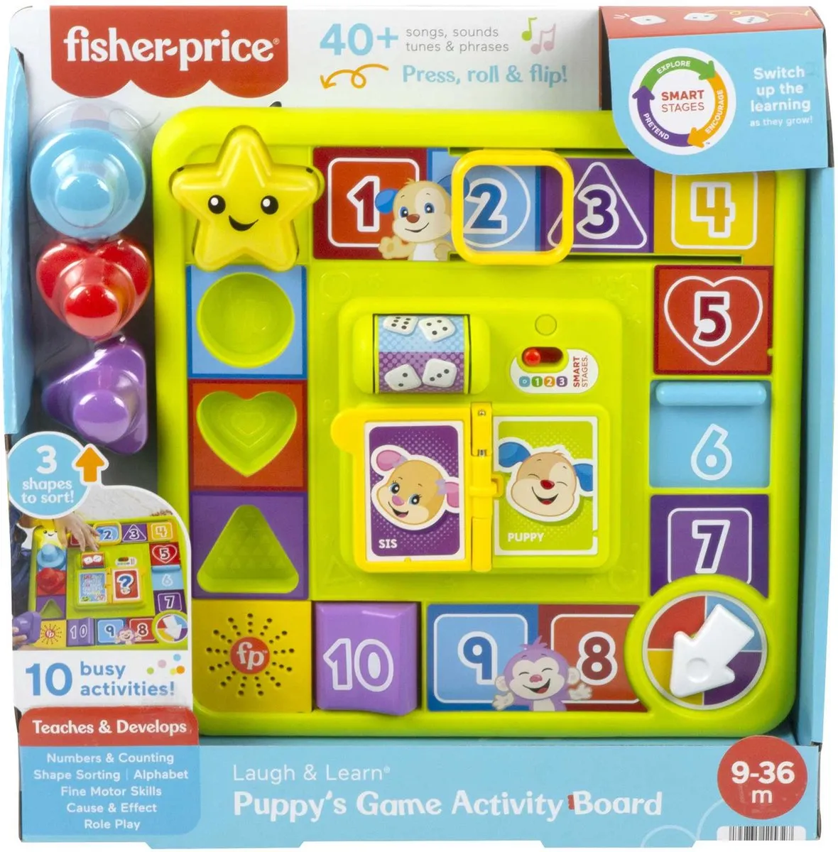 Fisher-Price Leerplezier Puppy Spelletjesbord - Educatief speelgoed speelgoed