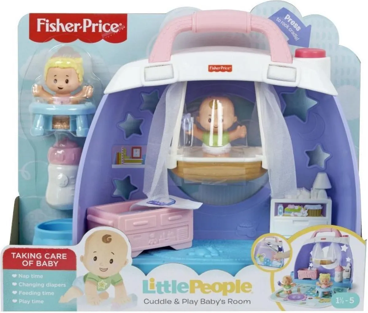 Fisher Price Little People - Babies Deluxe Speelset kinderkamer speelgoed