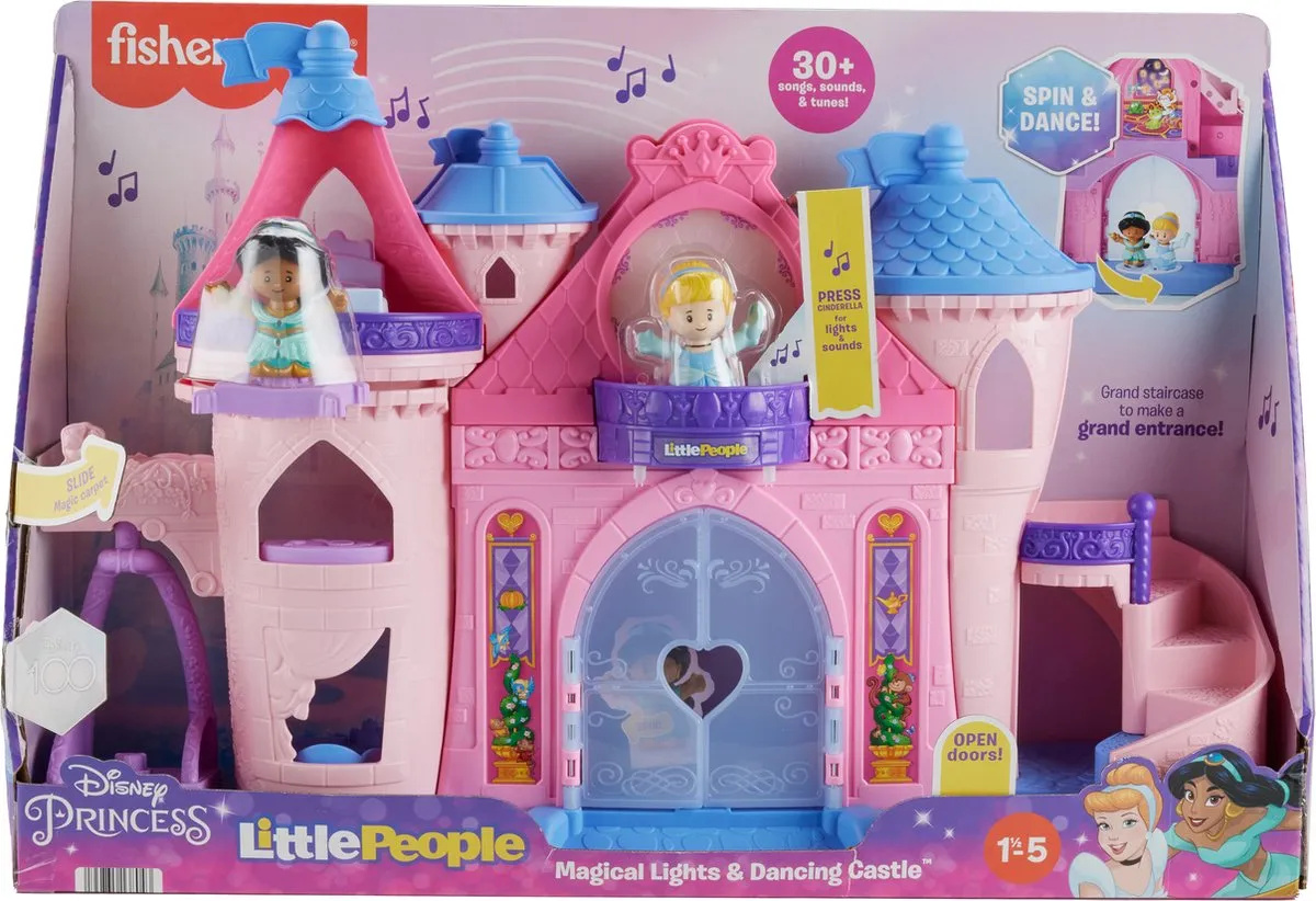 Fisher-Price Little People - Disney Prinses Magisch Kasteel - Met Licht en Dans - Speelfigurenset speelgoed