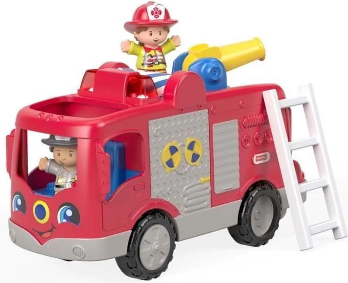 Fisher-Price Little People Grote Brandweerauto - Franstalig speelgoed