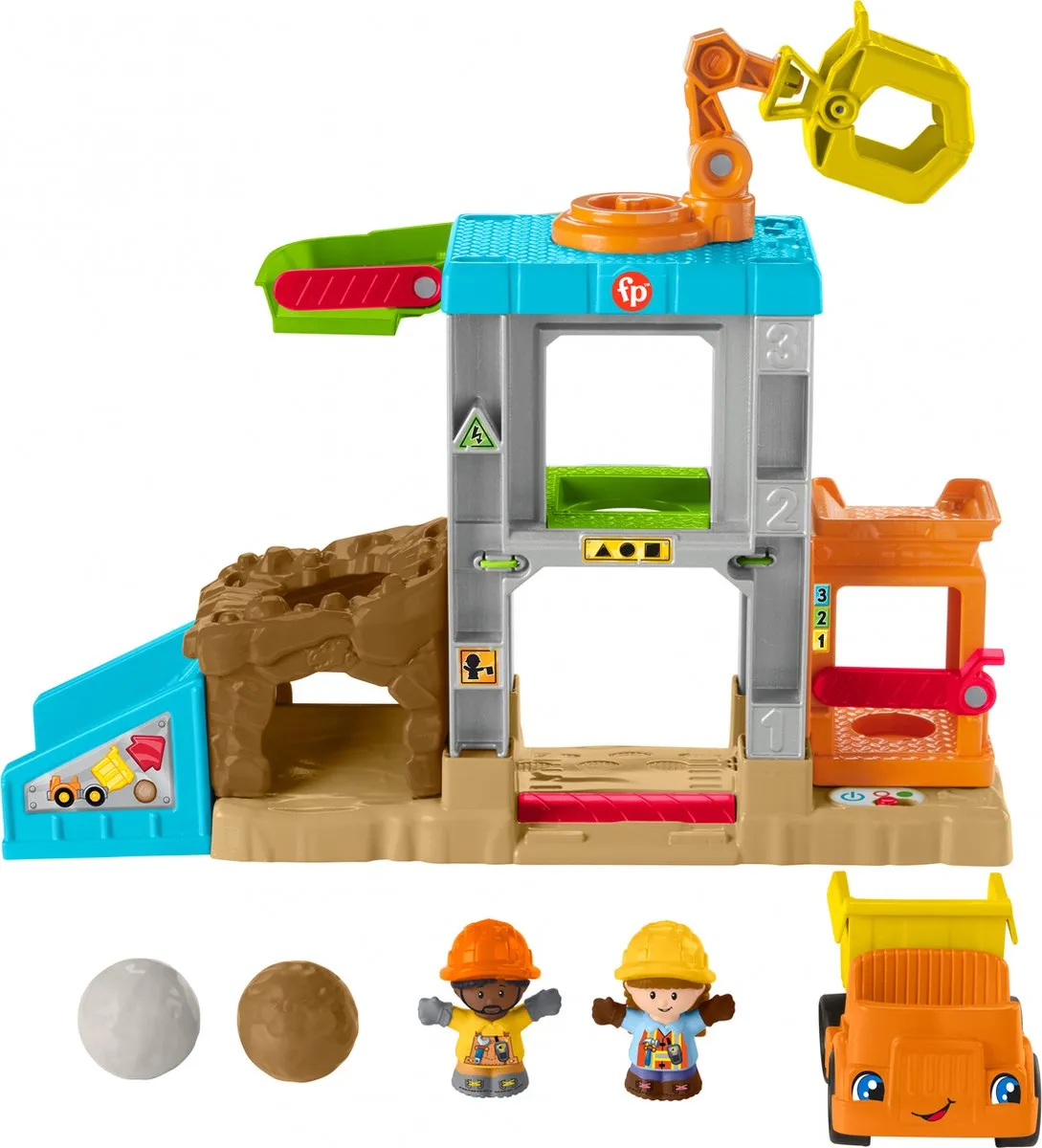 Fisher-Price Little People Leren Laden Bouwplaats - Speelset speelgoed