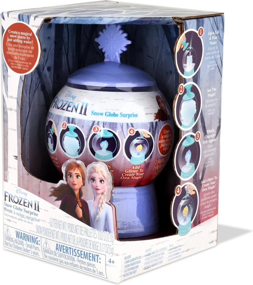 Frozen 2 - Magische Sneeuwbol Verrassingsset - Speelfiguur speelgoed