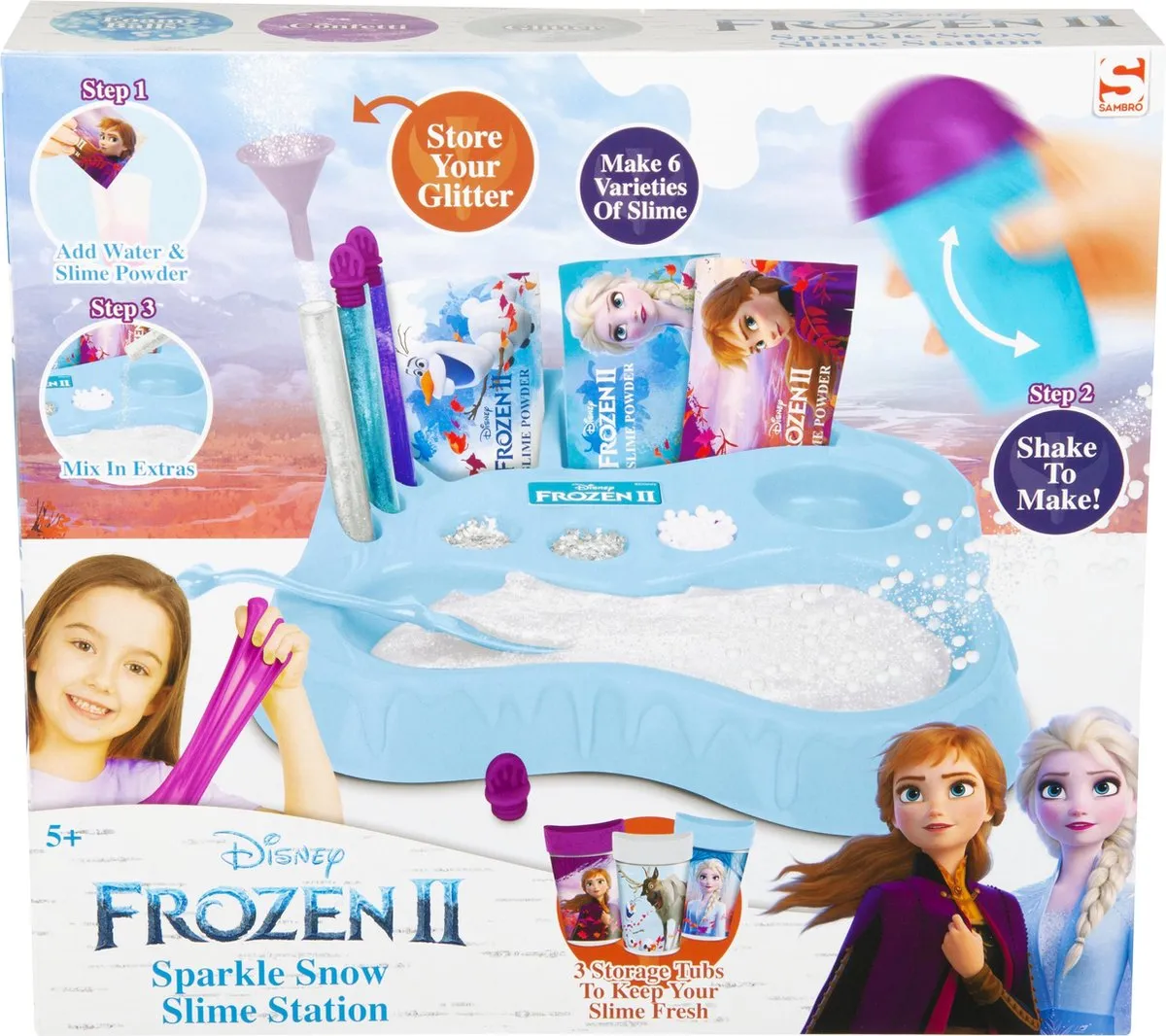 Frozen 2 Sprankelende Sneeuw en Slijm Station speelgoed