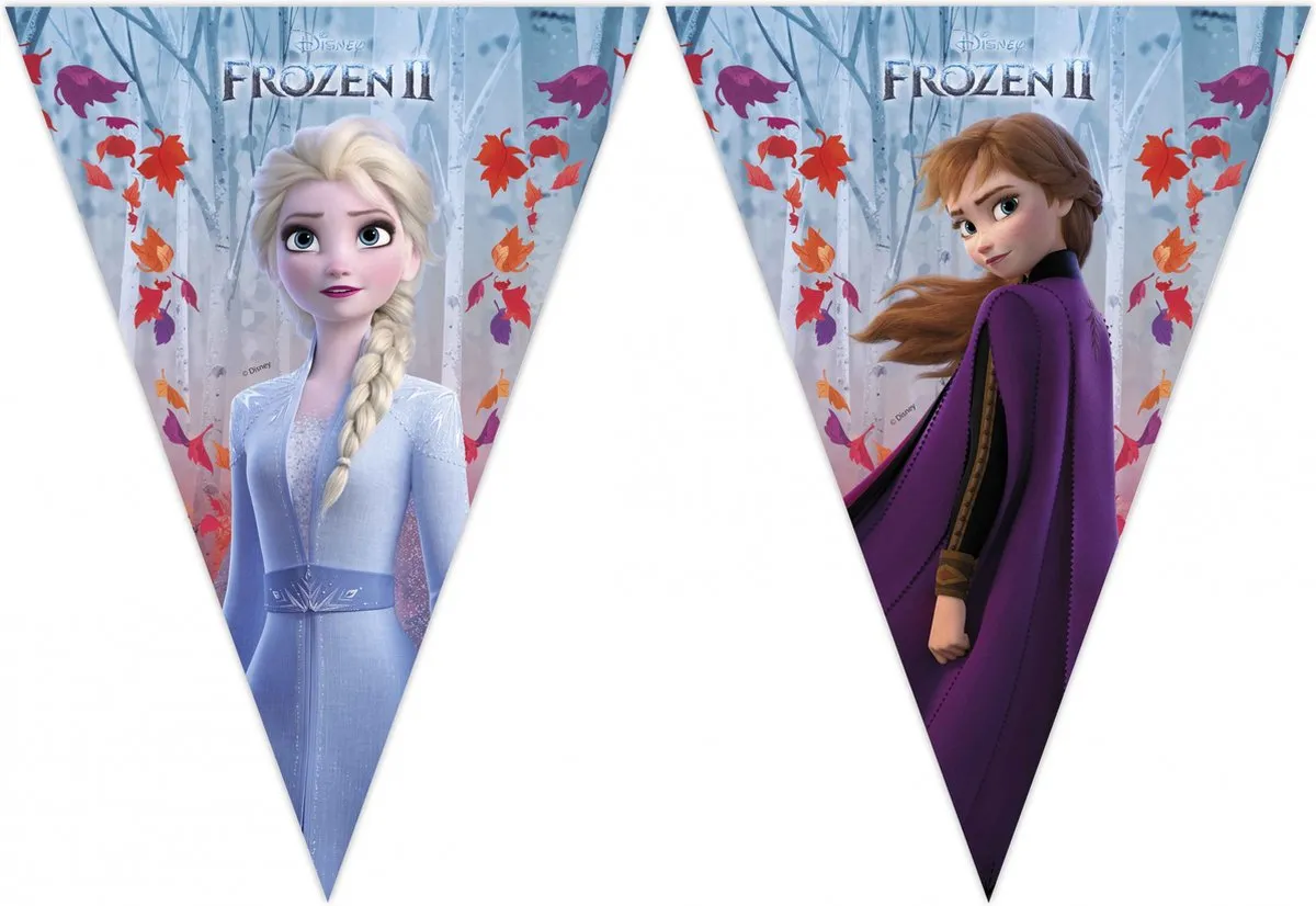 Frozen 2 - Verjaardag vlaggetjes - 2.3 meter lang speelgoed