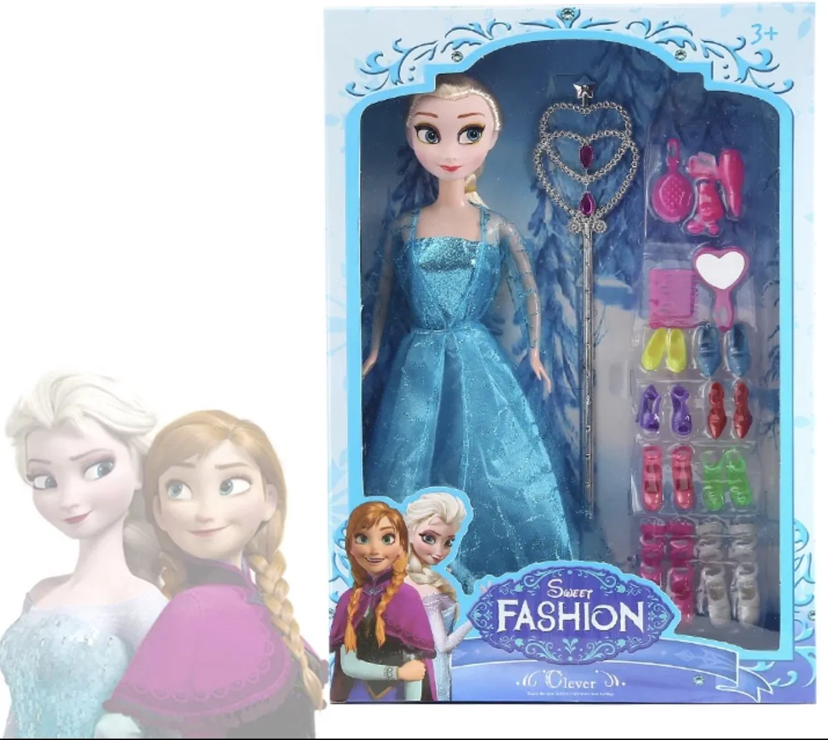 Frozen Speelgoed - Frozen Poppen Set - Frozen Speelgoed Meisjes Vanaf 4 jaar- Anna en Elsa - Leuke set - 30CM speelgoed