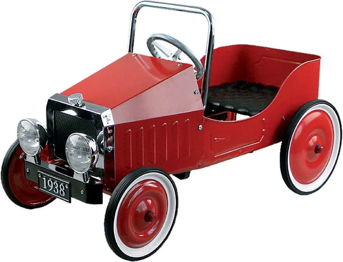 Goki Trapauto 1938 rood speelgoed