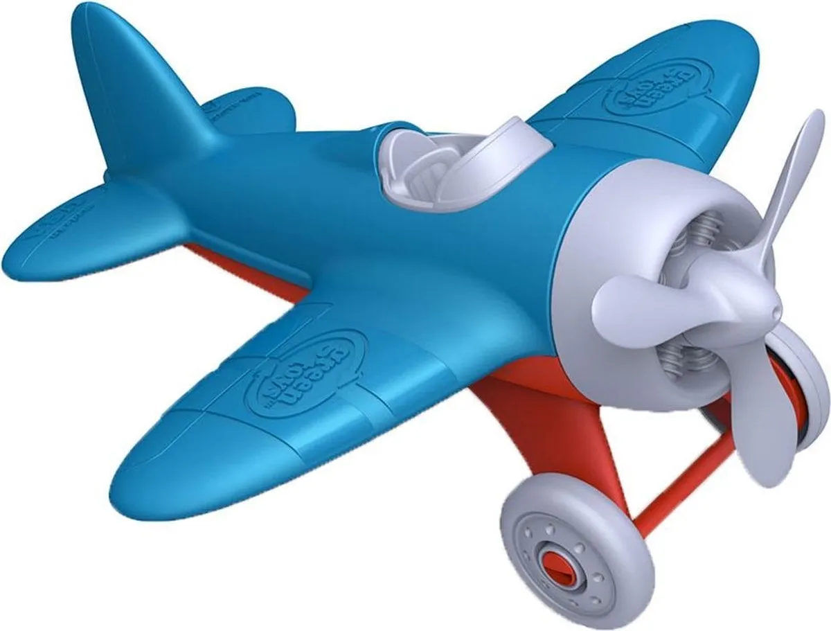 Green Toys 1203223 Blauw vliegtuig speelgoed