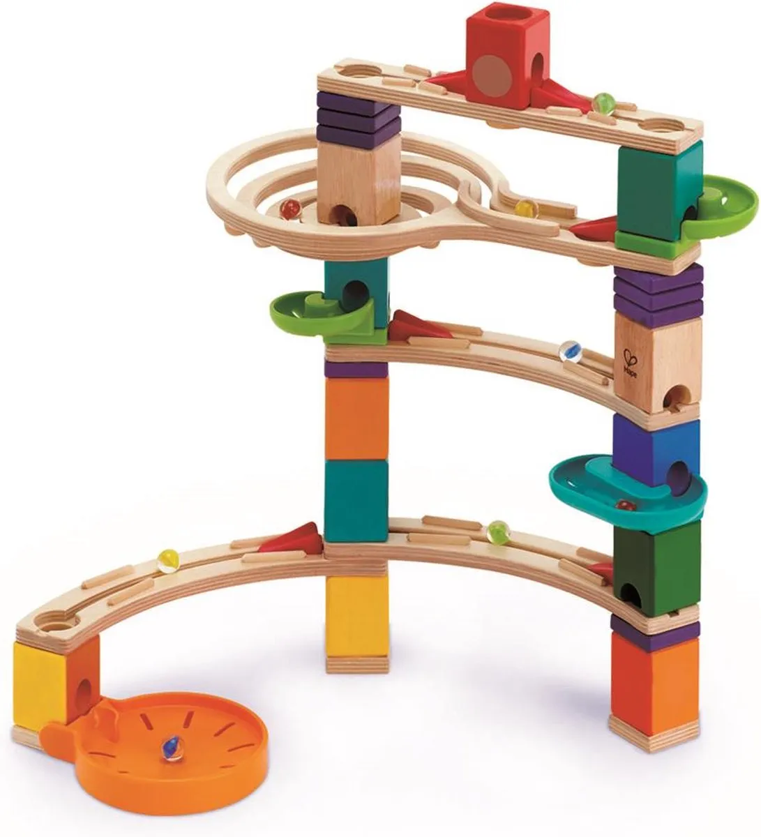 Hape - Quadrilla Cliffhanger - Houten knikkerbaan speelgoed