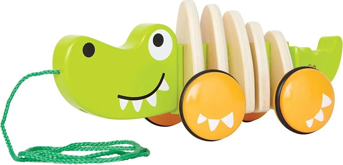 Hape Trekdier Krokodil - Hout speelgoed