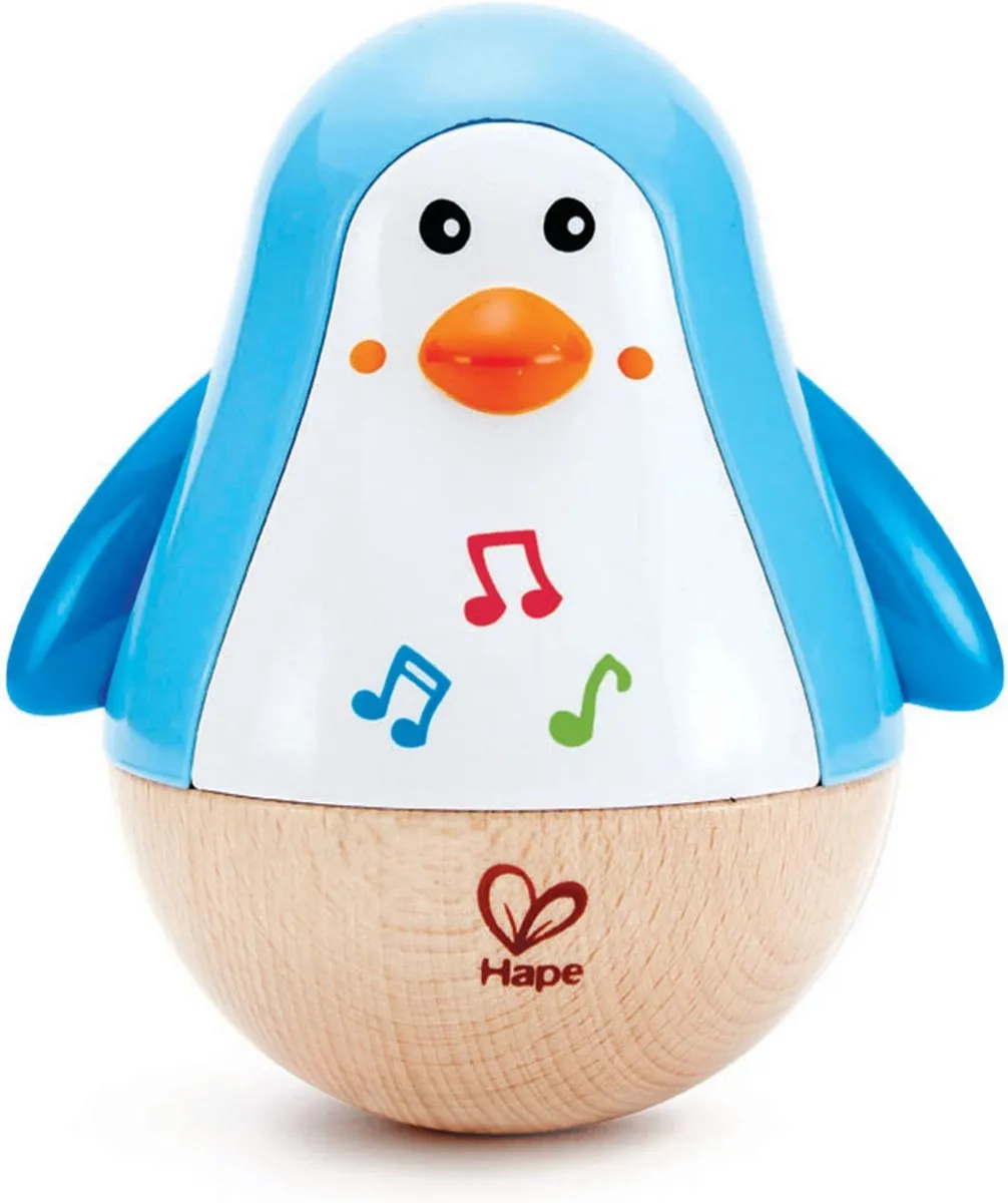 Hape Tuimelaar Pinguïn 12,5 Cm Blauw speelgoed