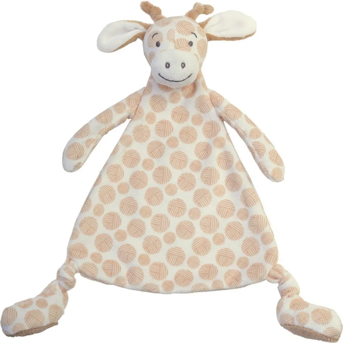 Happy Horse Giraf Gessy Knuffeldoekje - Beige - Baby cadeau speelgoed