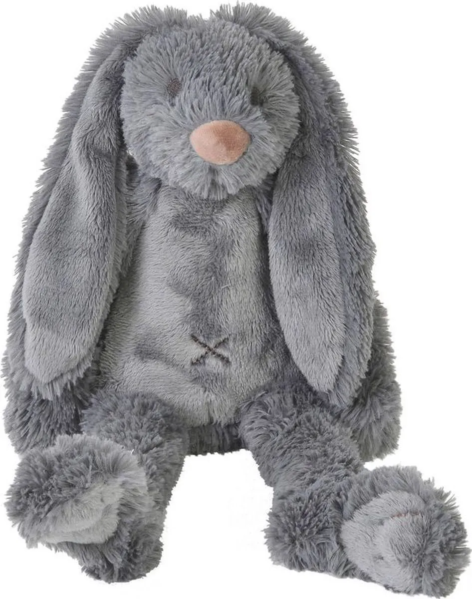 Happy Horse Konijn Richie Knuffel 28cm - Donkergrijs - Baby knuffel speelgoed