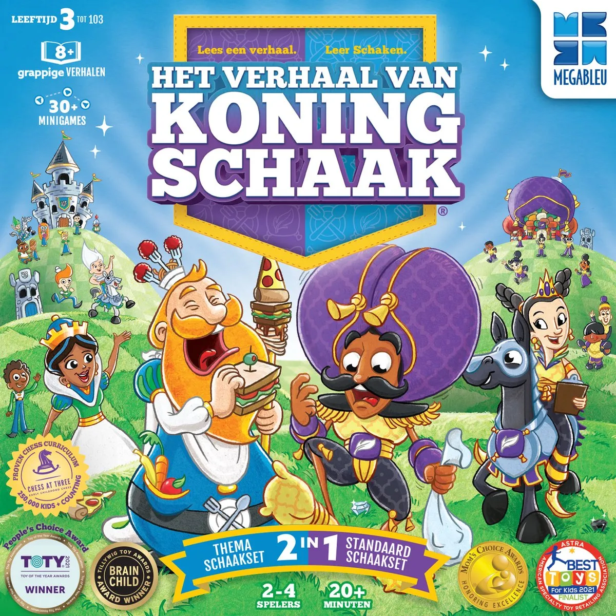 Het verhaal van Koning Schaak - Bordspellen - Gezelschapsspel voor Familie - Leren Schaken speelgoed