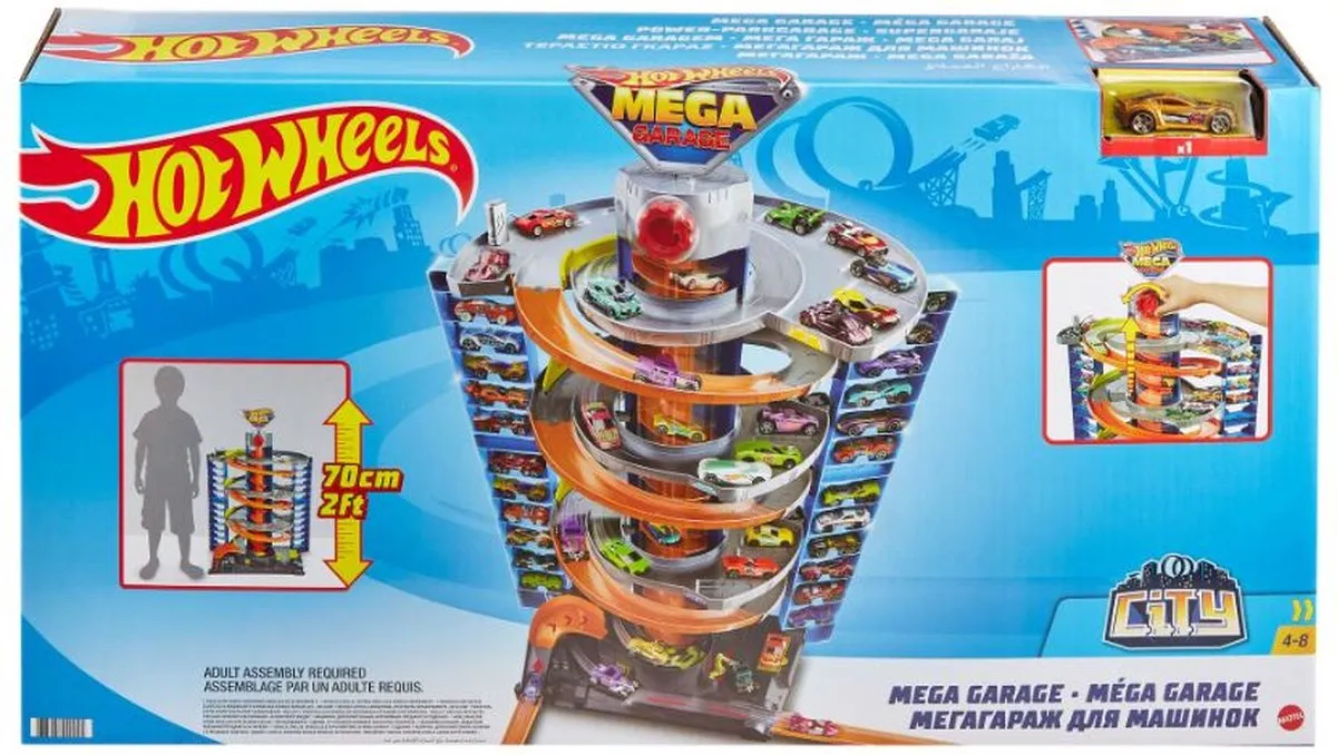 Hot Wheels City Mega Garage Speelset - Auto Garage met 4 Verdiepingen speelgoed