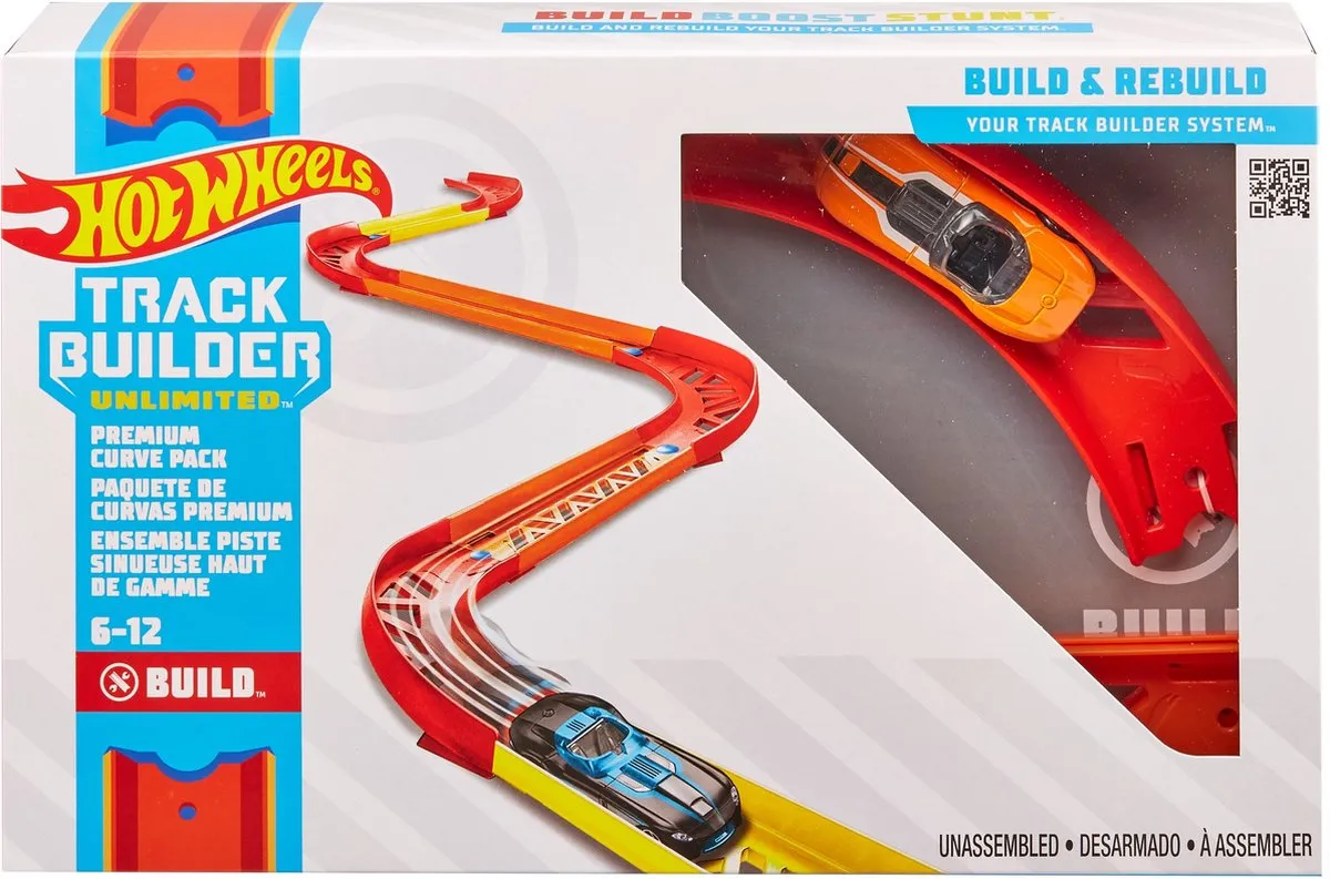 Hot Wheels Track Builder  Premium Bochtenset speelgoed