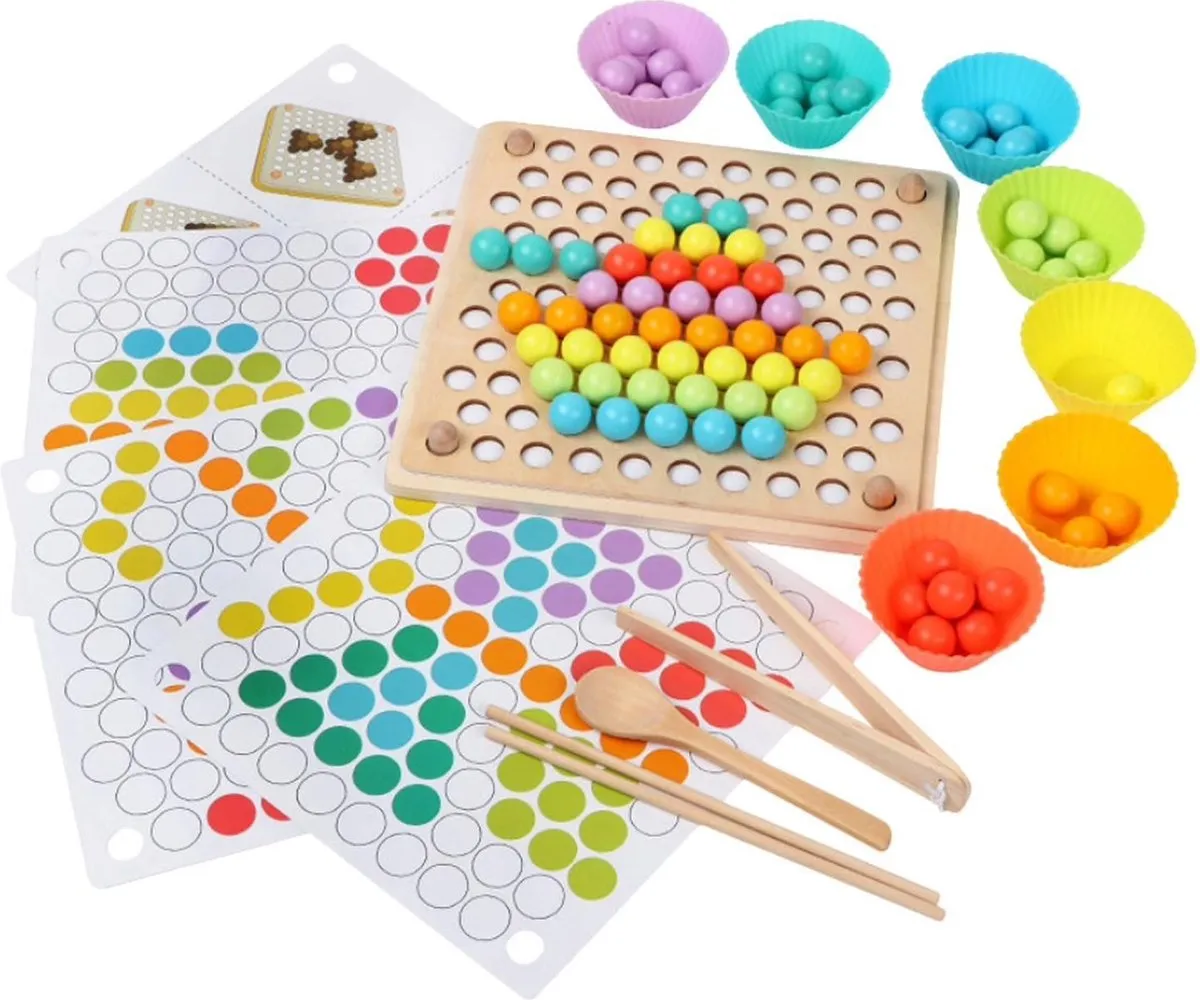 Houten kralenbord | Houten speelgoed | Montessori | Brain training | Kidzstore.eu speelgoed
