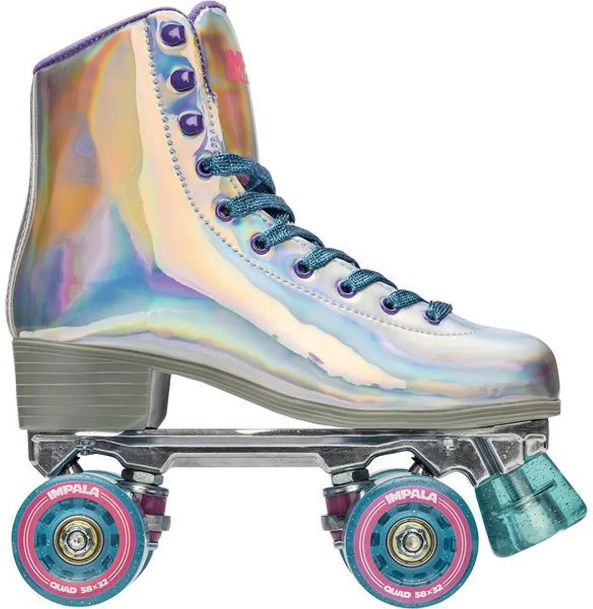 Impala Rolschaatsen - Maat 38Kinderen en volwassenen - zilver speelgoed