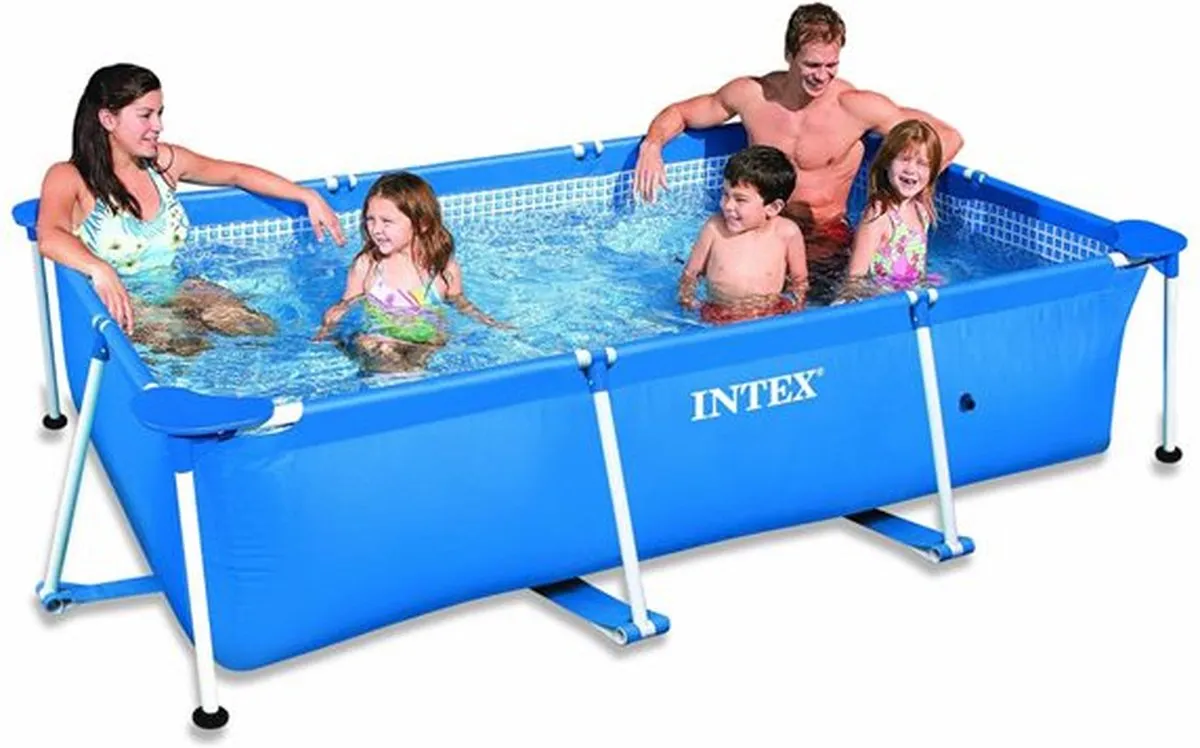 Intex Metal Frame Zwembad - Opzetzwembad - 220 x 150 x 60 cm - Rechthoekig speelgoed