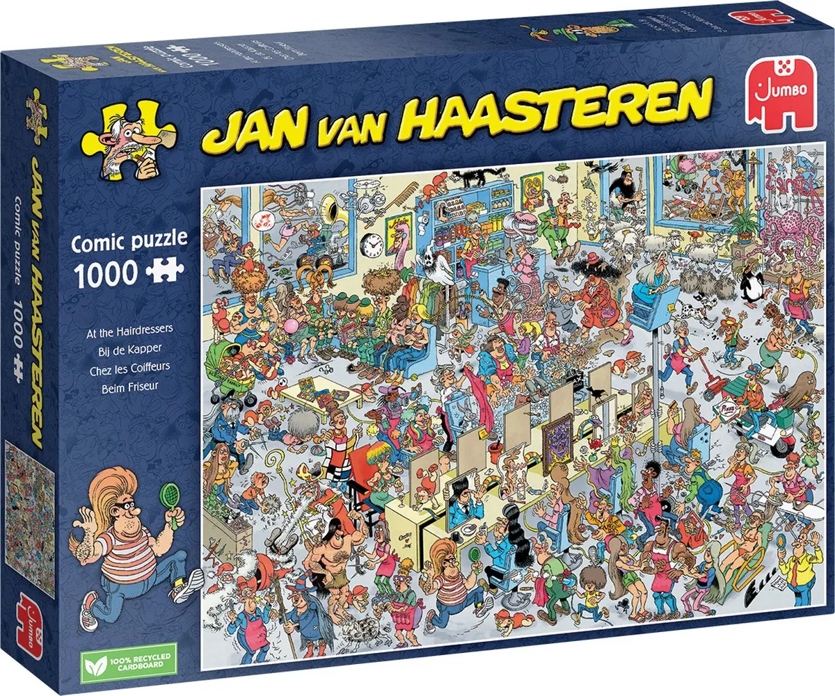 Jan van Haasteren Bij de kapper 1000 stukjes - Legpuzzel speelgoed