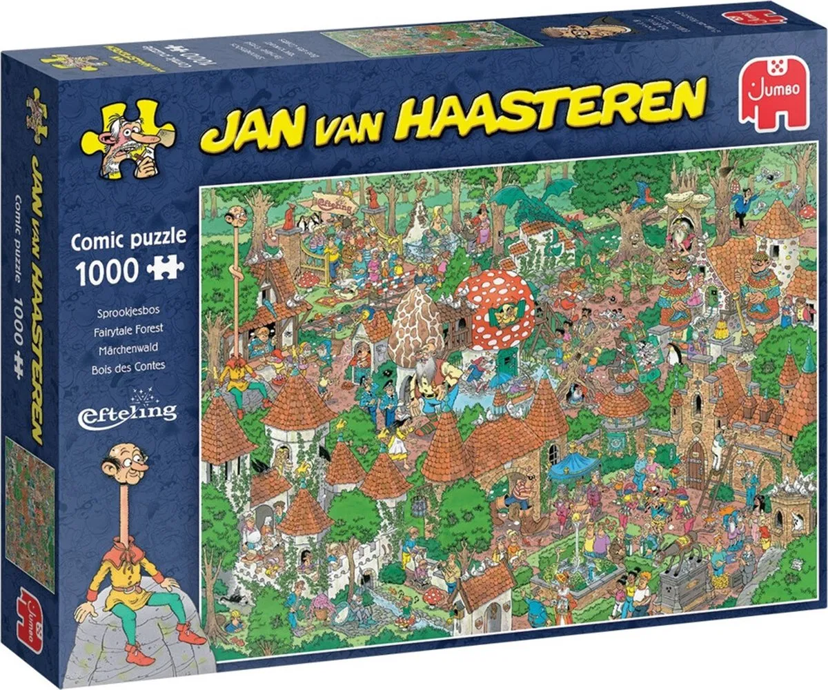 Jan van Haasteren Efteling Sprookjesbos puzzel - 1000 stukjes speelgoed