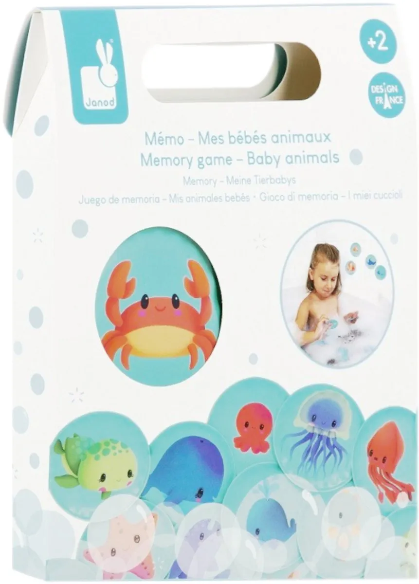 Janod Memory Voor In Bad speelgoed