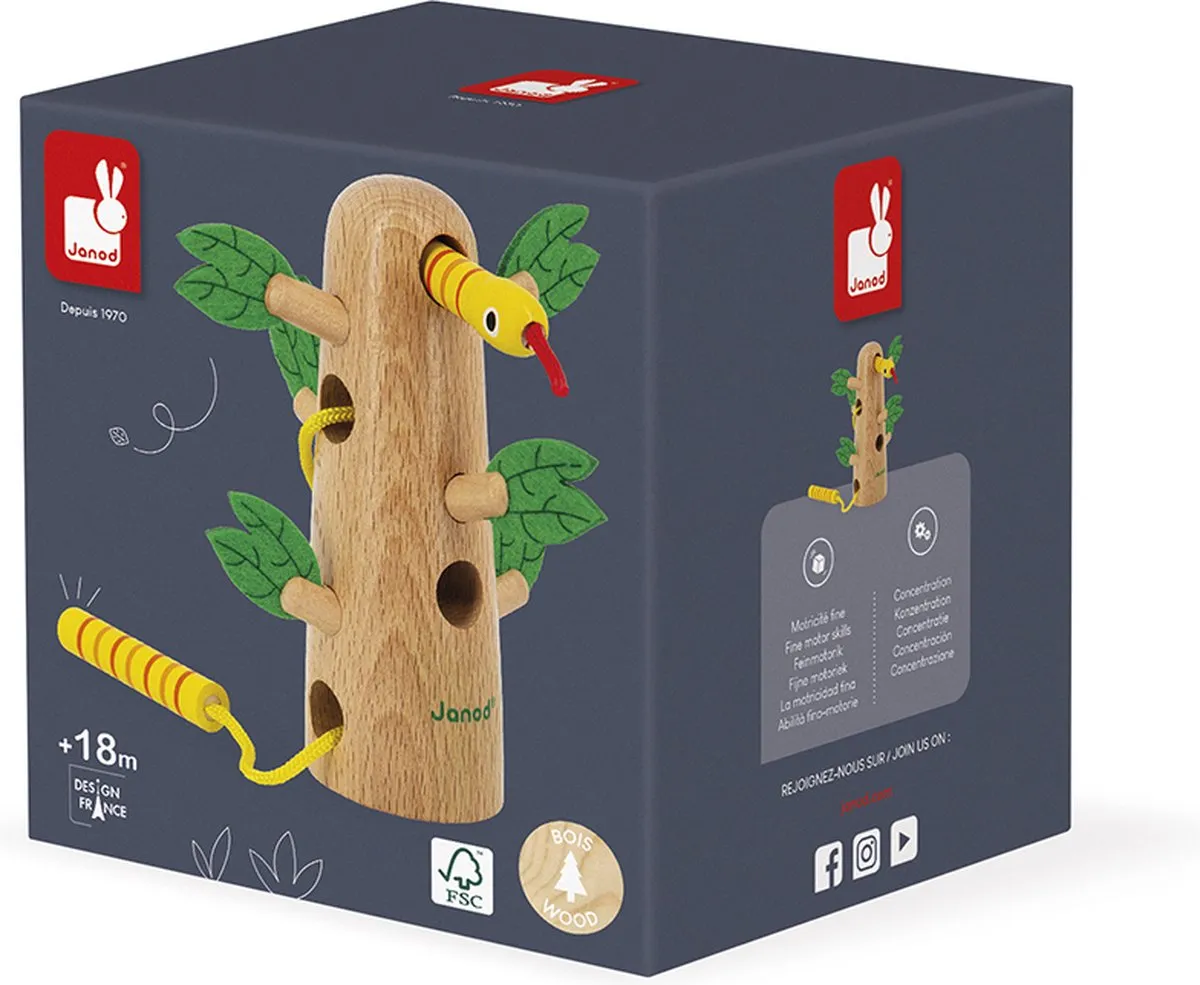 Janod Tropik - Rijgspel boom speelgoed