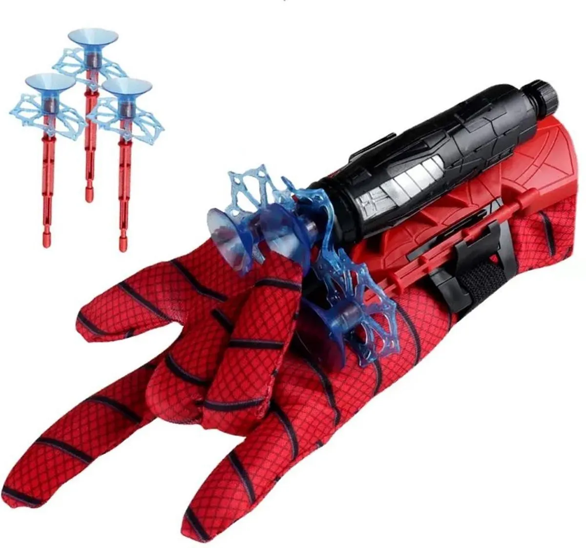 JUST23 Web Shooter - gebaseerd op Spiderman - Spiderman handschoen - Launcer - Speelgoed -Incl. 3 pijlen speelgoed