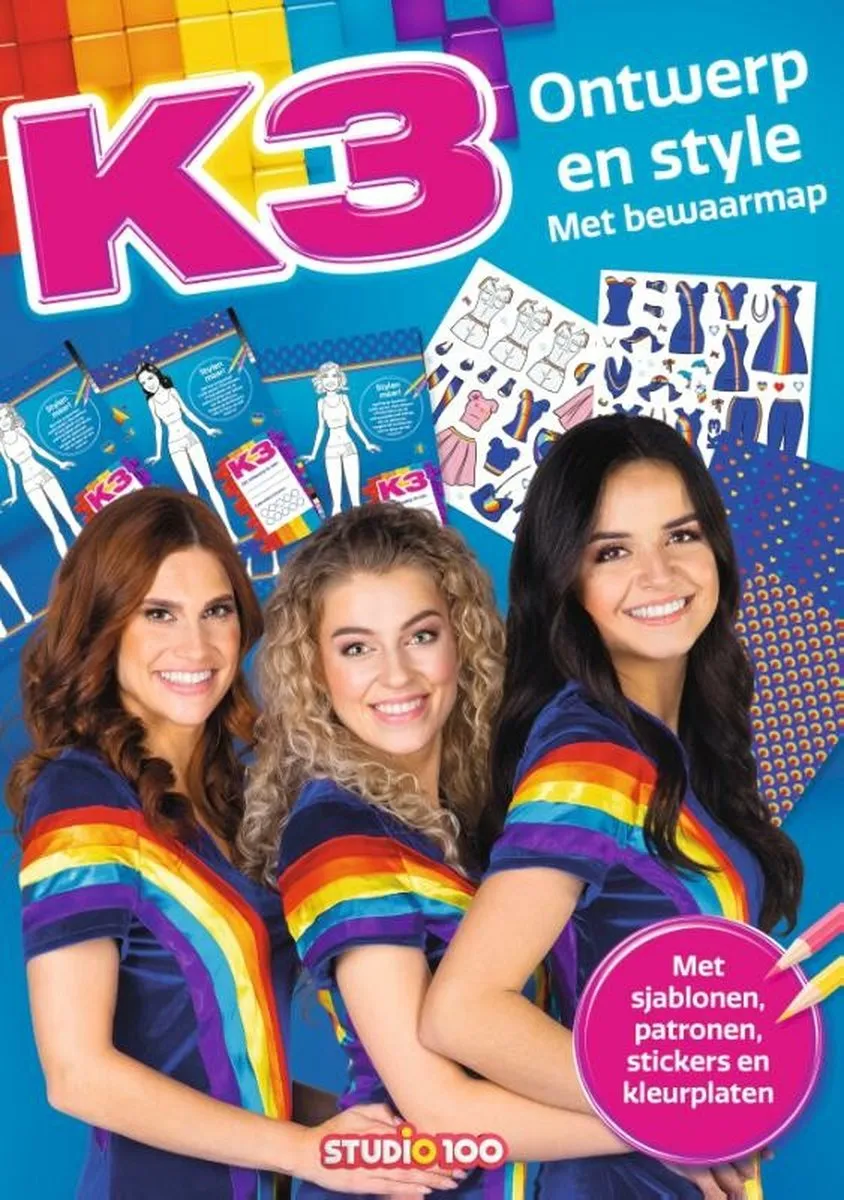 K3 designmap - ontwerp en style - met bewaarmap speelgoed