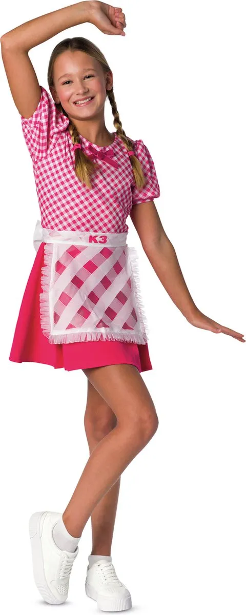 K3 verkleedkleding - verkleedjurk De 3 Biggetjes - 6/8 jaar - Maat 134 speelgoed