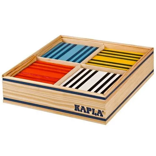KAPLA - Box met 100 plankjes in 8 kleuren speelgoed