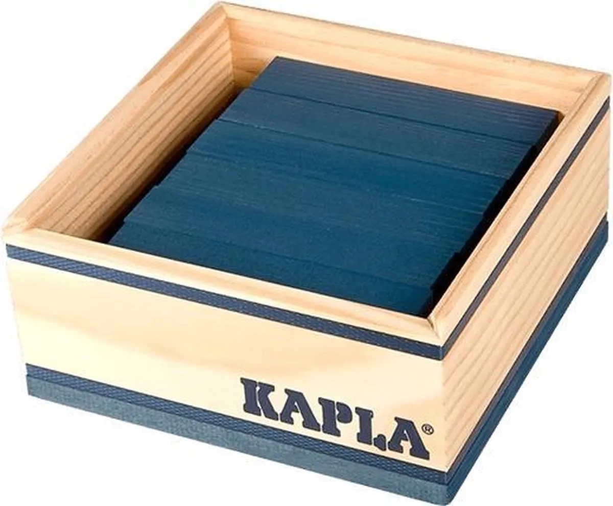 KAPLA Kleur - 40 Plankjes - Donkerblauw speelgoed