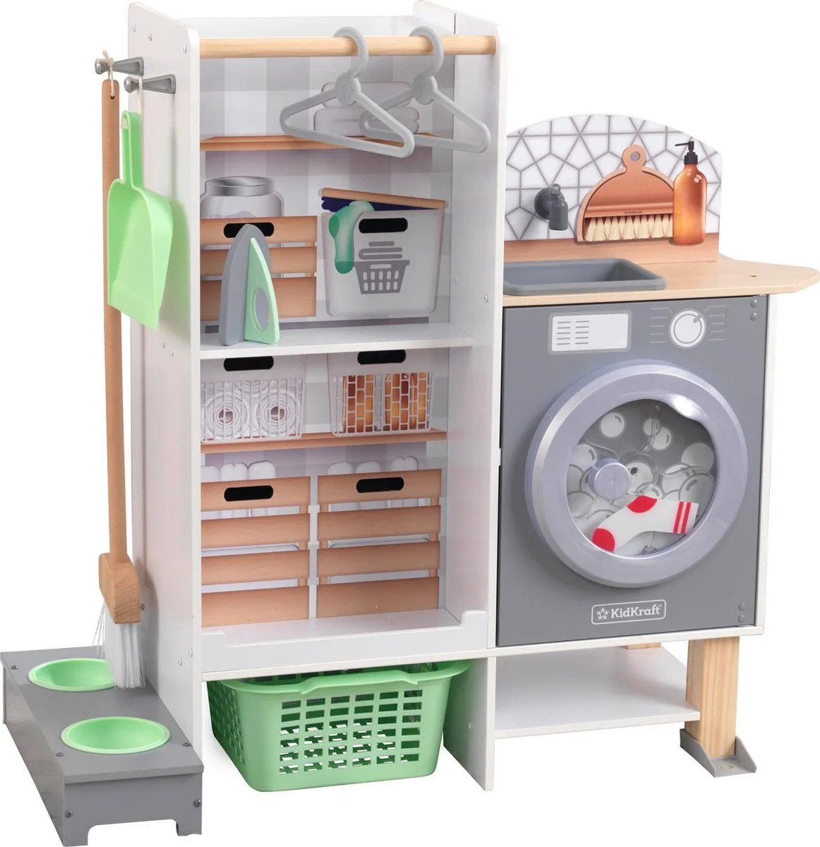 KidKraft 2-in-1 Speel Keuken en Wasserij speelgoed