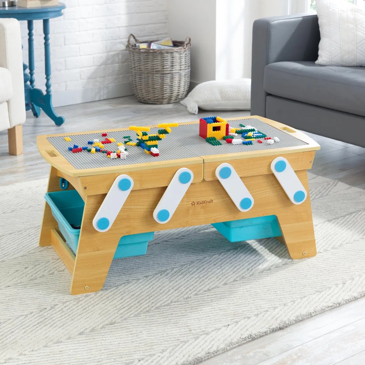 KidKraft Building Bricks Play N Store Speeltafel speelgoed