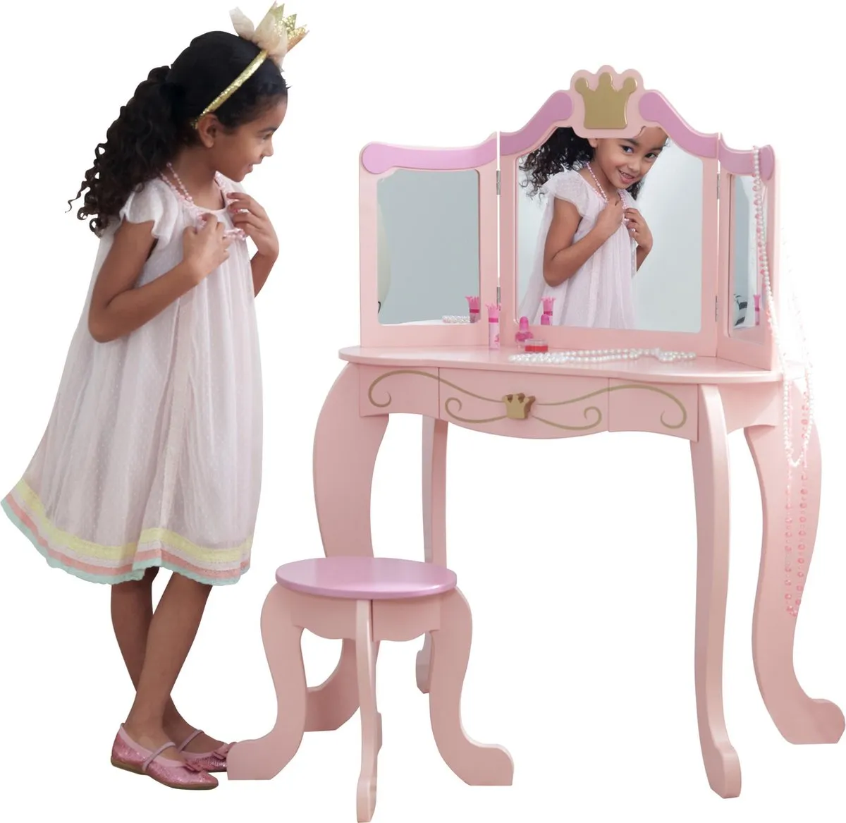 KidKraft Prinsessen Kaptafel en Krukje speelgoed
