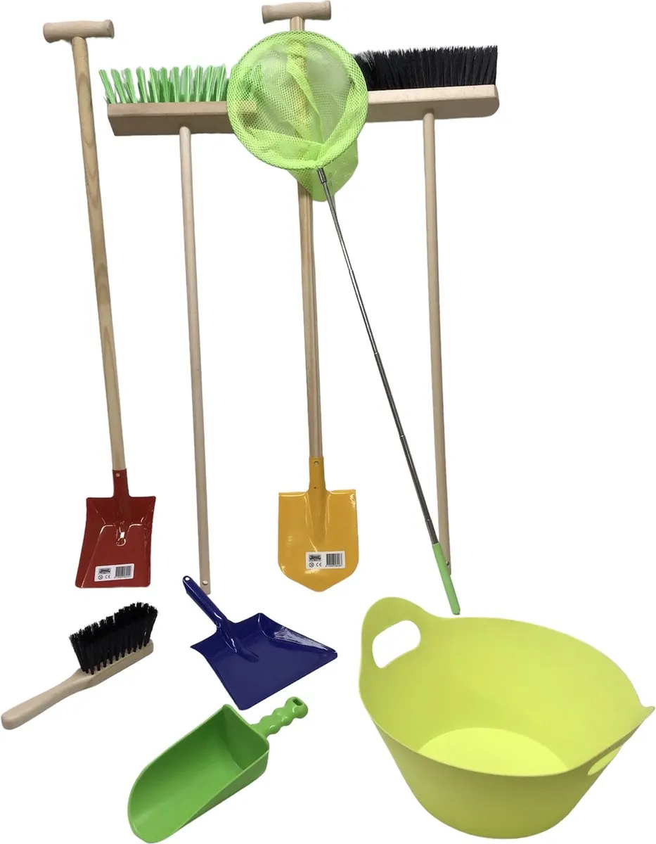Kinder Tuingereedschap - 9 delig - Complete Tuinbenodigdheden speelgoed